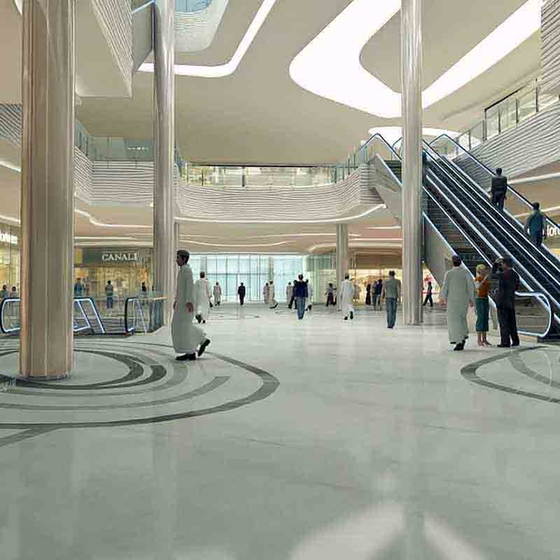 3D still render from shopping mall 3D walkthrough, Muscat, Oman